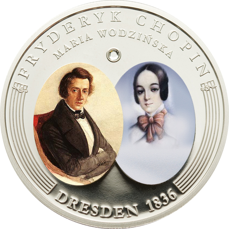 Andorra 2009 8x 10 Diners Life of Chopin Silver Coin