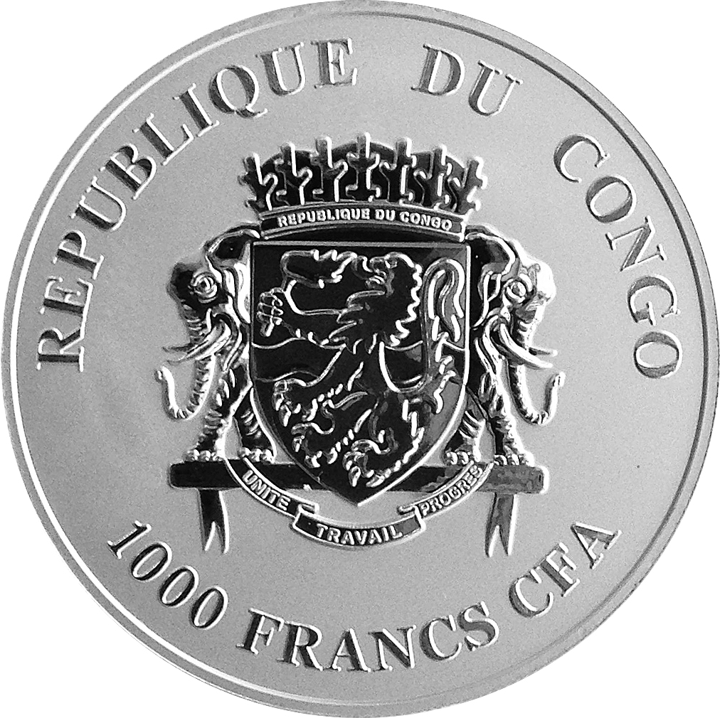 Congo 2013 1000 Francs Black Panther