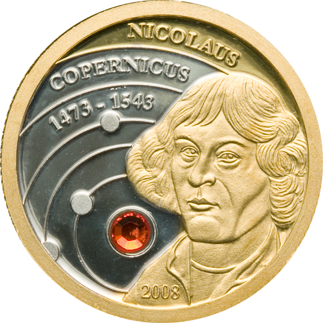 Cook Islands 2008 10 Dollars Nicolaus Copernicus Gold Coin