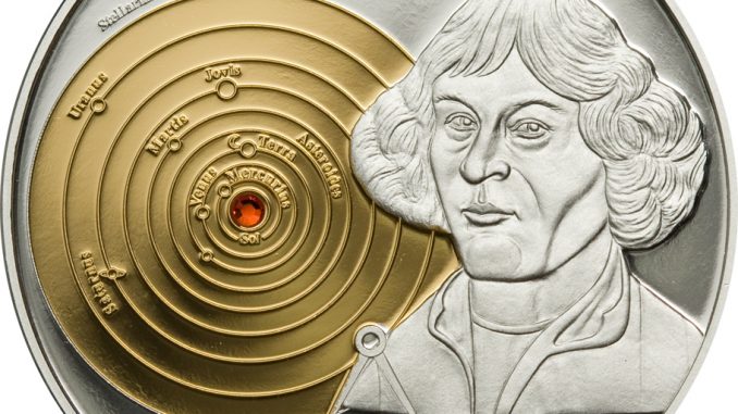 Cook Islands 2008 5 Dollars Nicolaus Copernicus Silver Coin