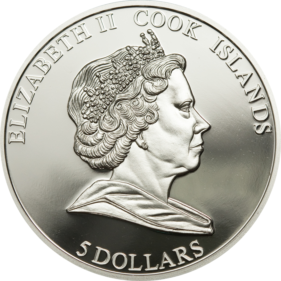 Cook Islands 2009 5 Dollars Napoleon Campagne de France Silver Coin
