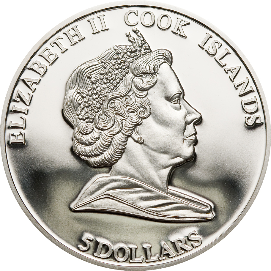 Cook Islands 2010 5 Dollars W Jagiello Grunwald Battle Silver Coin