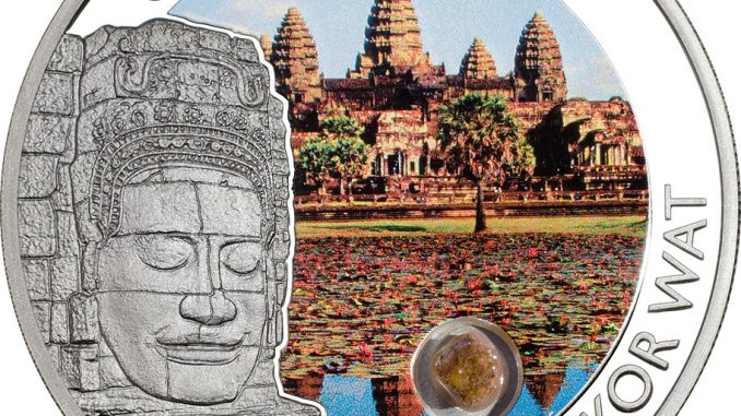 Cook Islands 2015 5 Dollars City of Temples Angkor Wat Silver Coin