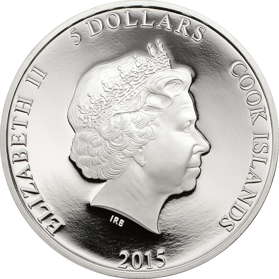 Cook Islands 2015 1 Dollars Ctyrlistek 2015 Silver Coin