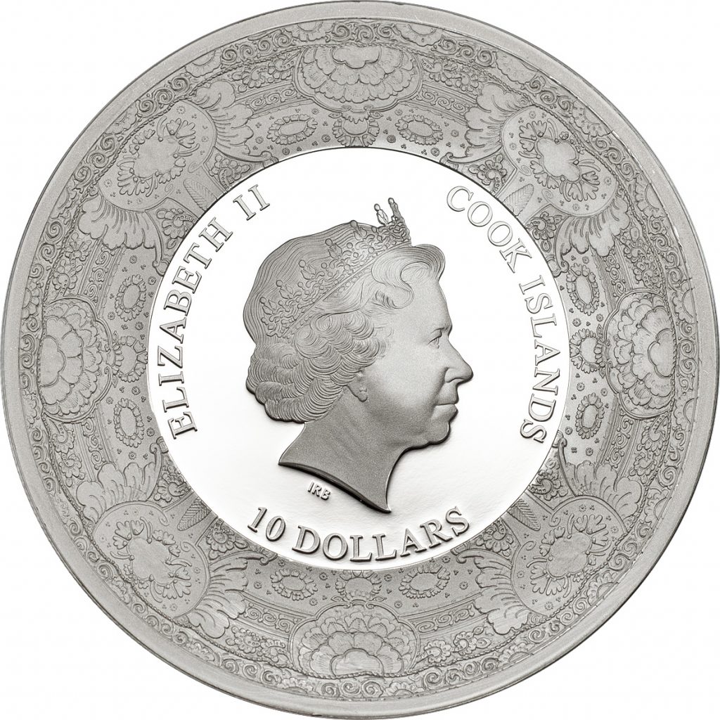 Cook Islands 2015 10 Dollars Royal Delft 125th ann Vincent van Gogh Silver Coin