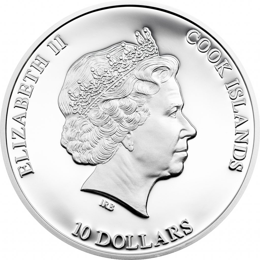 Cook Islands 2016 10 Dollars Hope Diamond Silver Coin