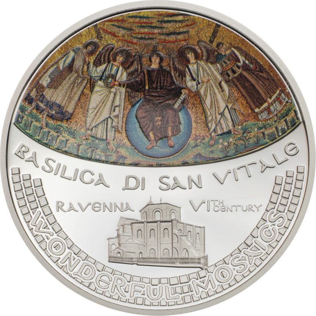 Cook Islands 2017 5 Dollars Basilica San Vitale Silver Coin