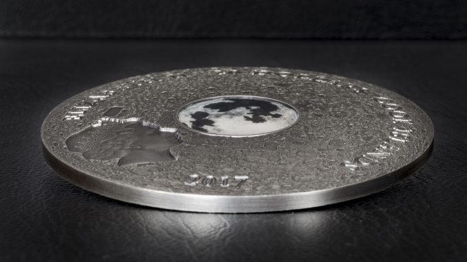 Cook Islands 2017 20 Dollars Meteorite Moon Earths Satellite Silver Coin