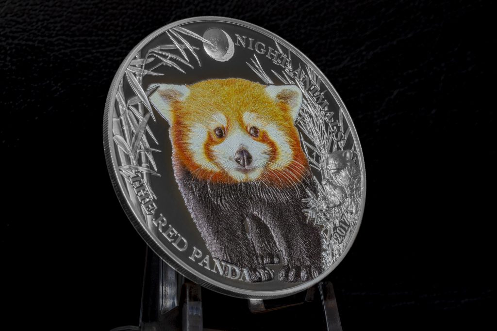 Cook Islands 2017 5 Dollars Red Panda Silver Coin