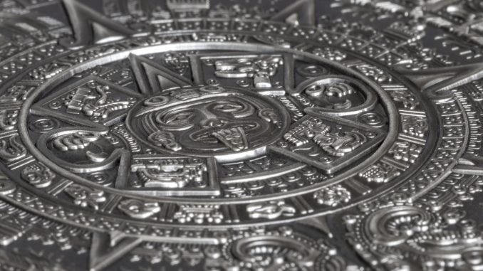 Cook Islands 2018 20 Dollars Aztec Calendar Silver Coin