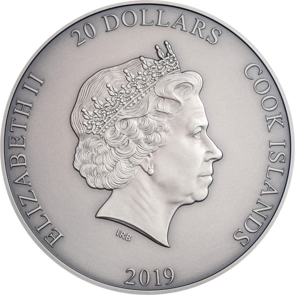 Cook Islands 2019 20 Dollars Zhong Kui Silver Coin