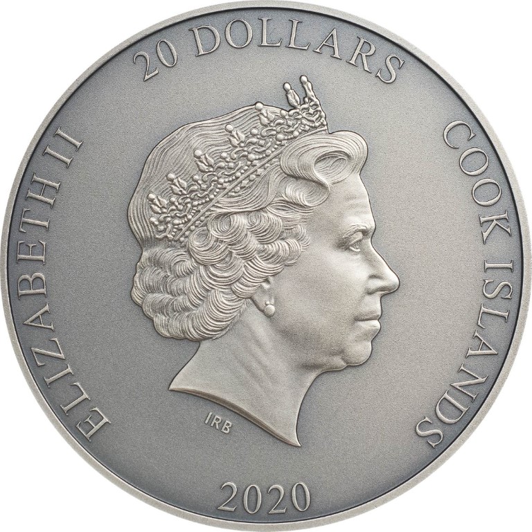 Cook Islands 2020 20 Dollars Zhong Kui Golden Coin