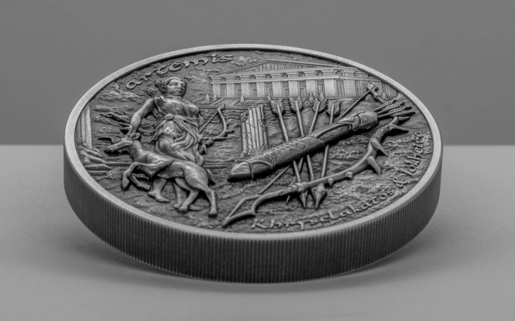 Cook Islands 2020 10 Dollars Bow Arrow Artemis Silver Coin