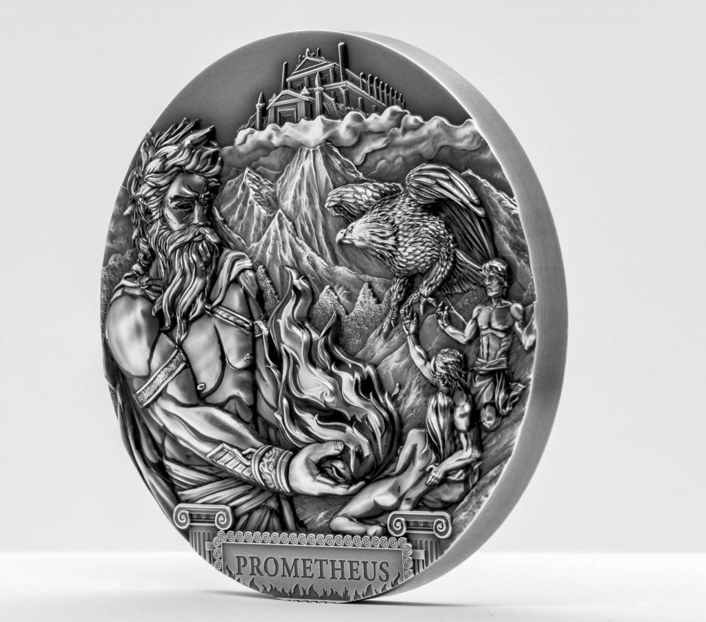 Cook Islands 2020 20 Dollars Titan Prometheus Silver Coin