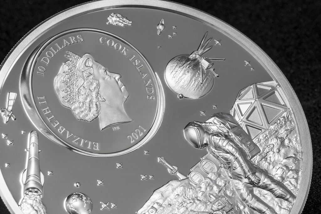 Cook Islands 2021 10 Dollars Voyagers Thirst for Discovery Time Flies Series Silver Coin