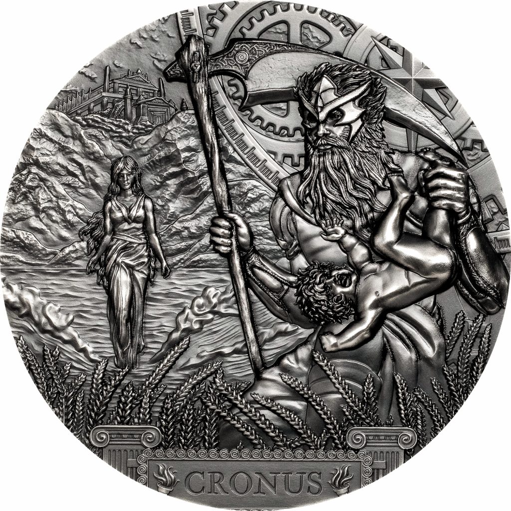 Cook Islands 2021 20 Dollars Cronus Titan Series Silver Coin