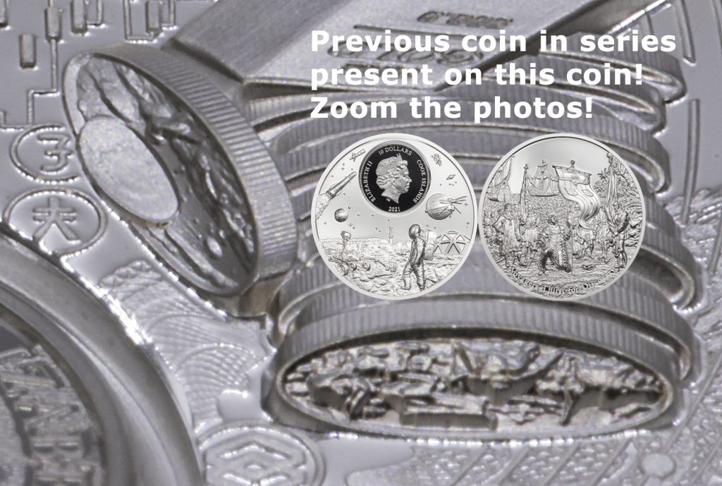 Cook Islands 2022 10 Dollars Trade makes the World grow Time Flies series silver coin