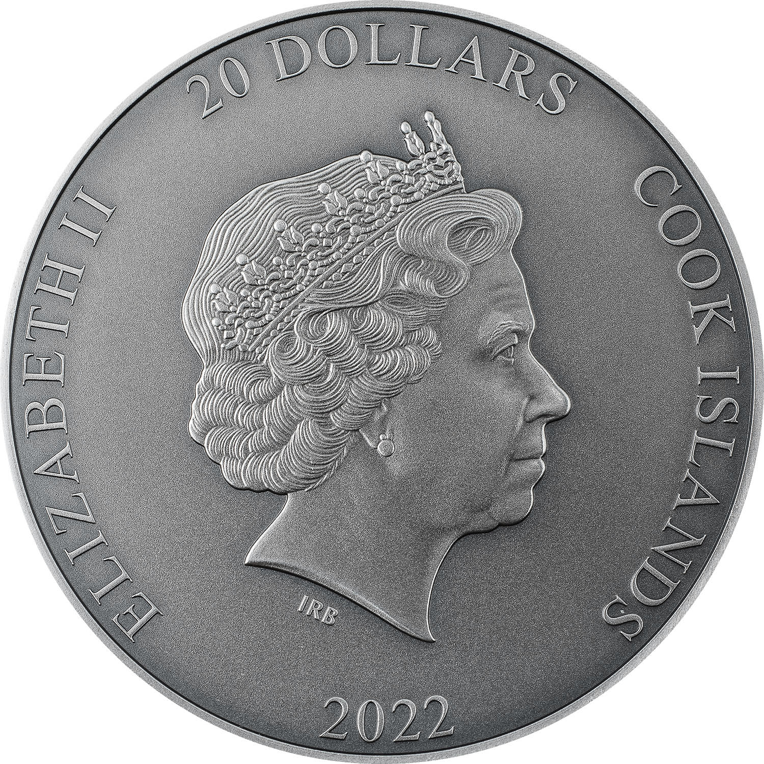 Cook Islands 2022 20 Dollars elios: The Sun God, God Series Silver Coin