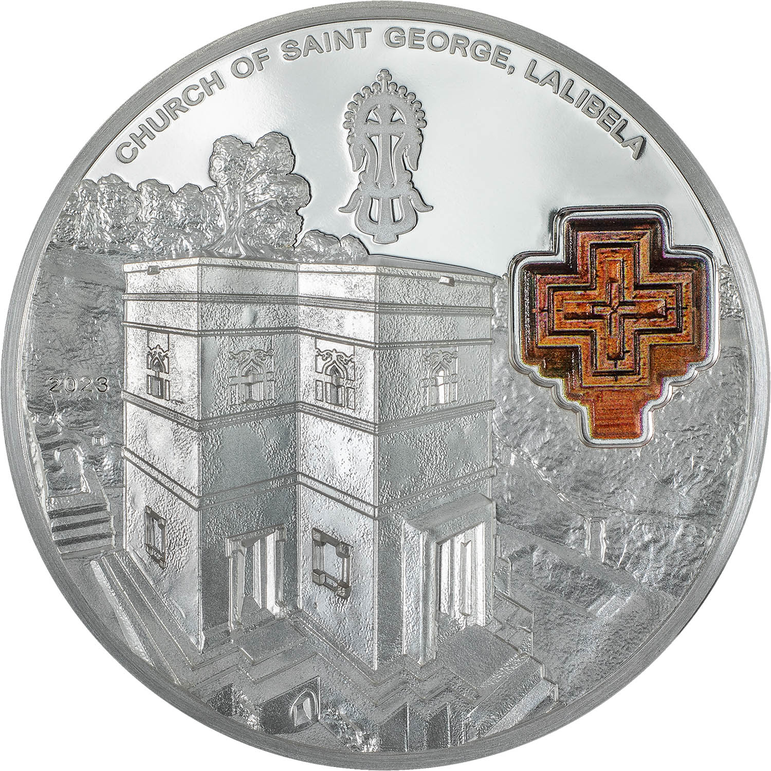Cook Islands 2023 10 Dollars Church of Saint George - 8th Wonder of the World silver proof coin