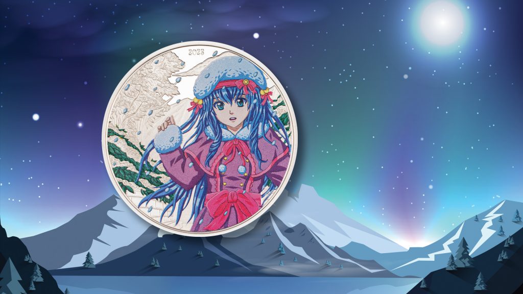 Cook Islands 2022 Winter Four Seasons Pure Silver Proof Coin Manga Series