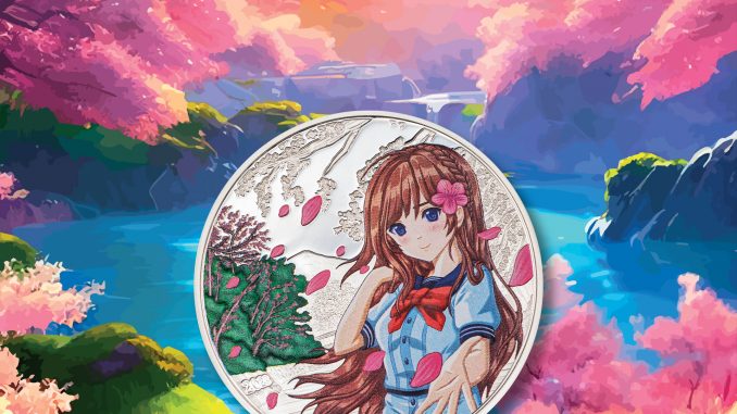 Cook Islands 2022 Spring Four Seasons Pure Silver Proof Coin Manga Series