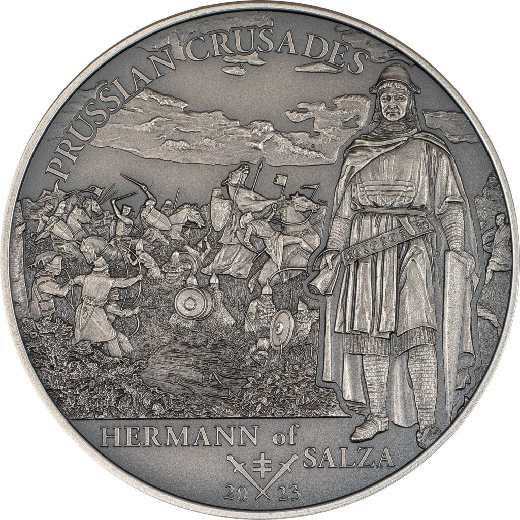 Cook Islands 2023 5 Dollars 1oz silver Prussian Crusade - Northern Crusades