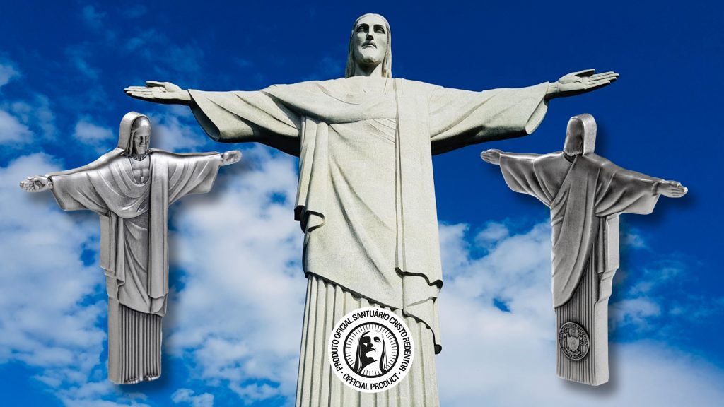 Christ the Redeemer 3D Antiqued 1oz Silver Coin Cameroon 2025 1000 Francs