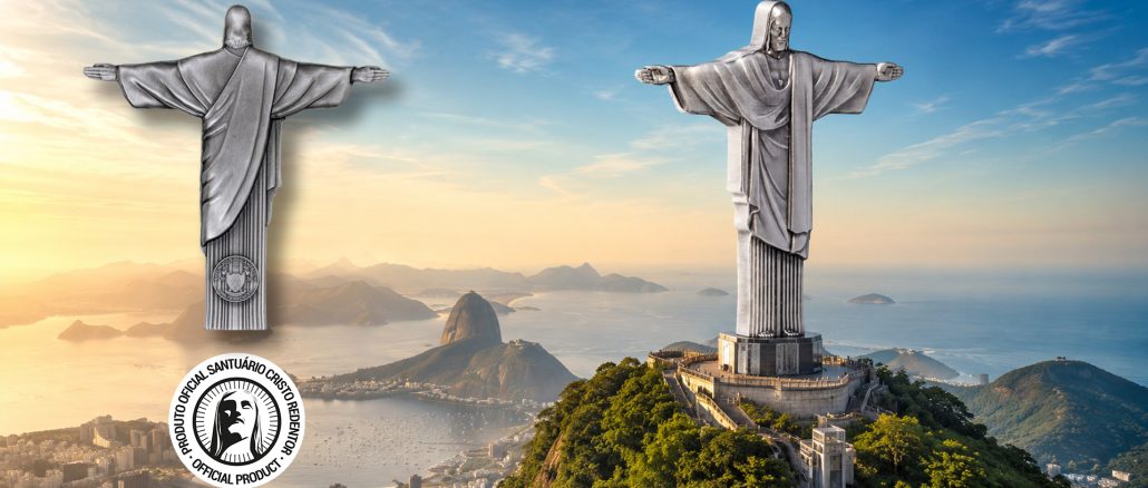 Christ the Redeemer 3D Antiqued 2oz Silver Coin Cameroon 2026 2000 Francs