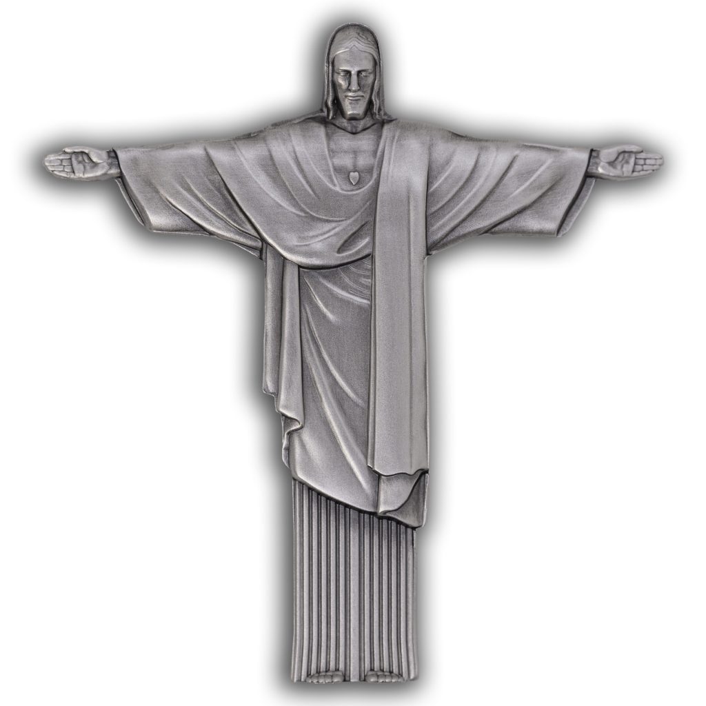 Christ the Redeemer 3D Antiqued 2oz Silver Coin Cameroon 2026 2000 Francs