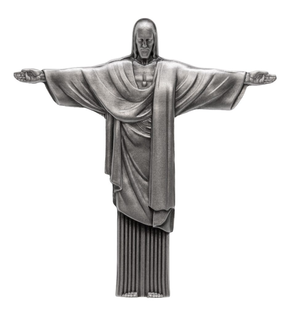 Christ the Redeemer 3D Antiqued 2oz Silver Coin Cameroon 2026 2000 Francs