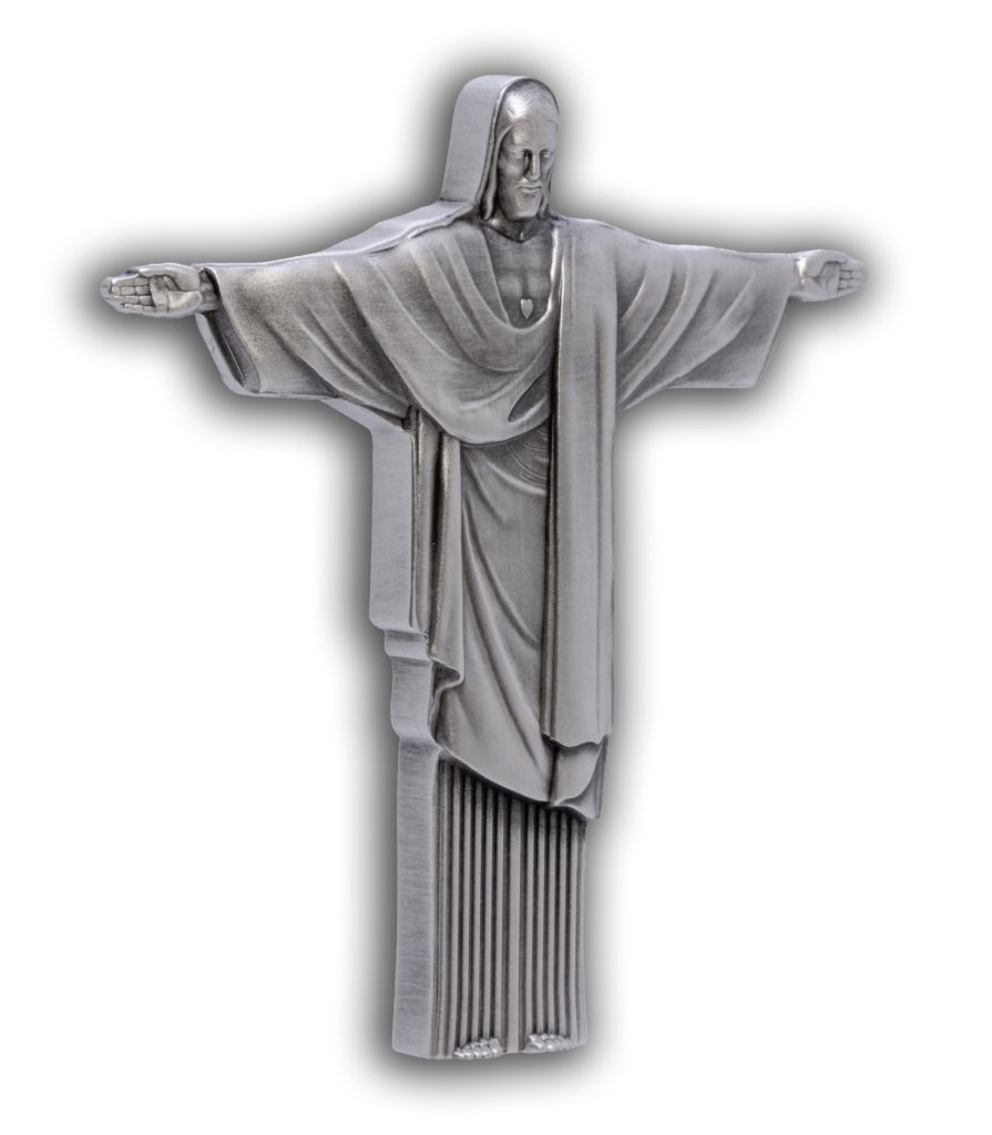 Christ the Redeemer 3D Antiqued 2oz Silver Coin Cameroon 2026 2000 Francs