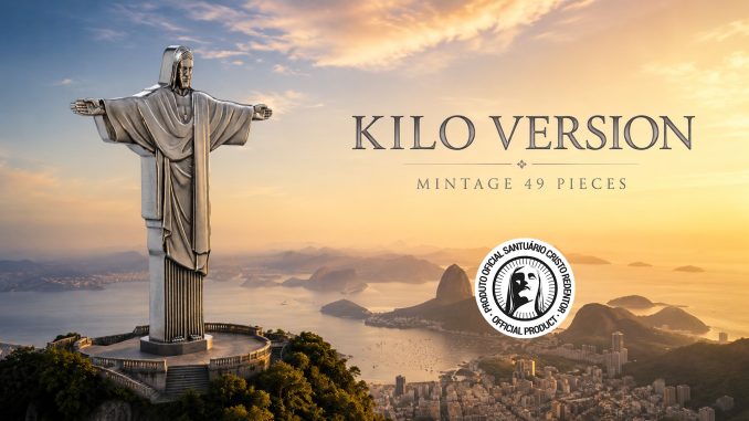 Christ the Redeemer 3D Antiqued 1 KILO Silver Coin Cameroon 2026 10000 Francs
