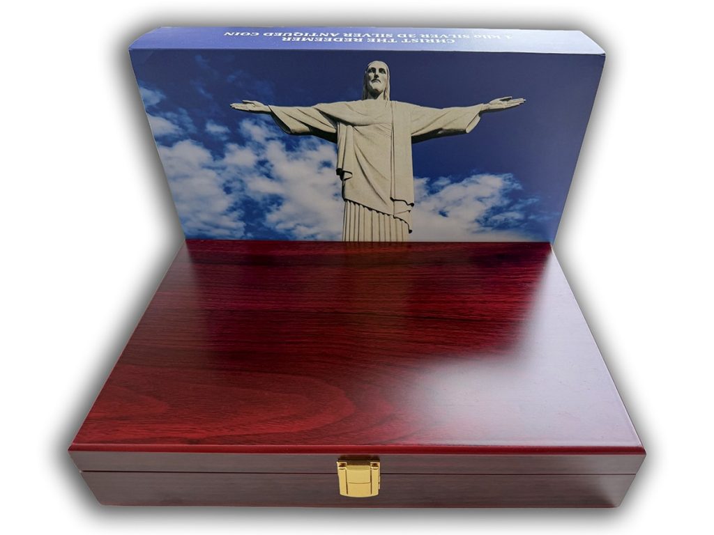 Christ the Redeemer 3D Antiqued 1 KILO Silver Coin Cameroon 2026 10000 Francs