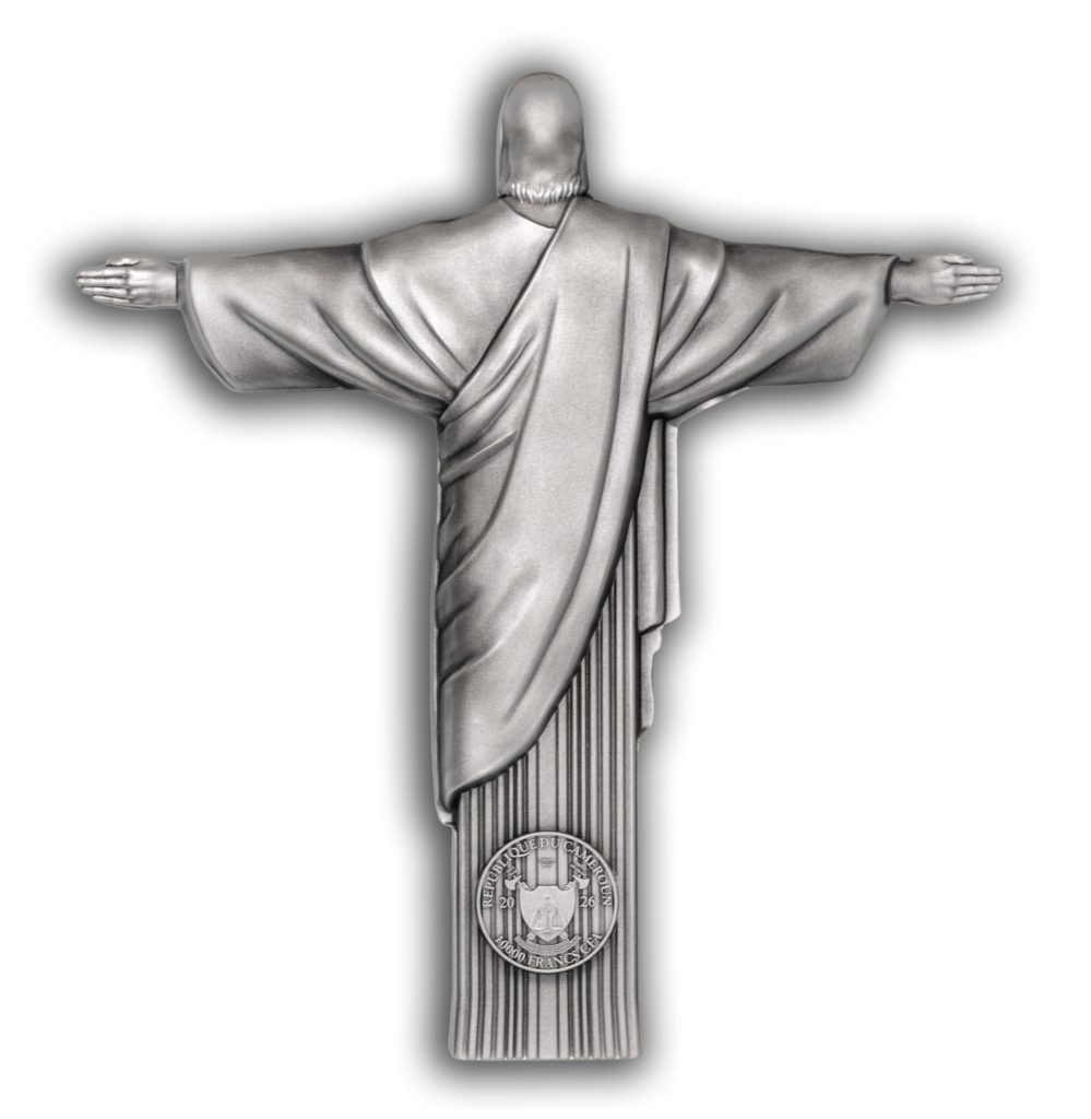 Christ the Redeemer 3D Antiqued 1 KILO Silver Coin Cameroon 2026 10000 Francs