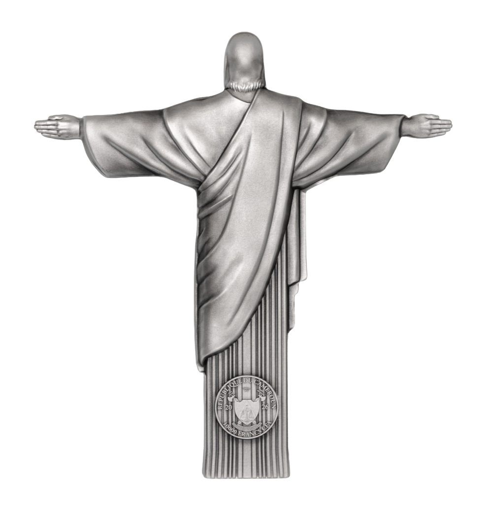 Christ the Redeemer 3D Antiqued 1 KILO Silver Coin Cameroon 2026 10000 Francs