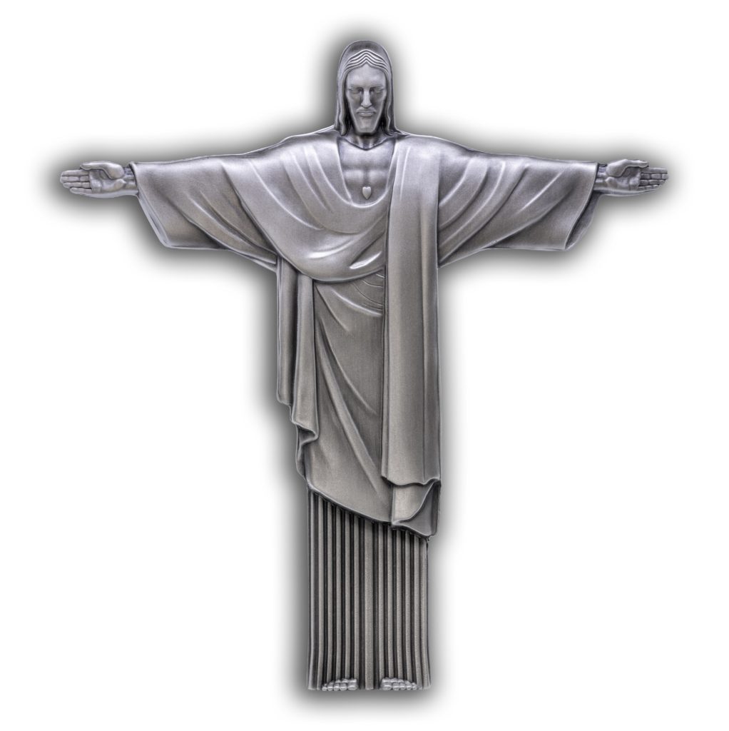 Christ the Redeemer 3D Antiqued 1 KILO Silver Coin Cameroon 2026 10000 Francs