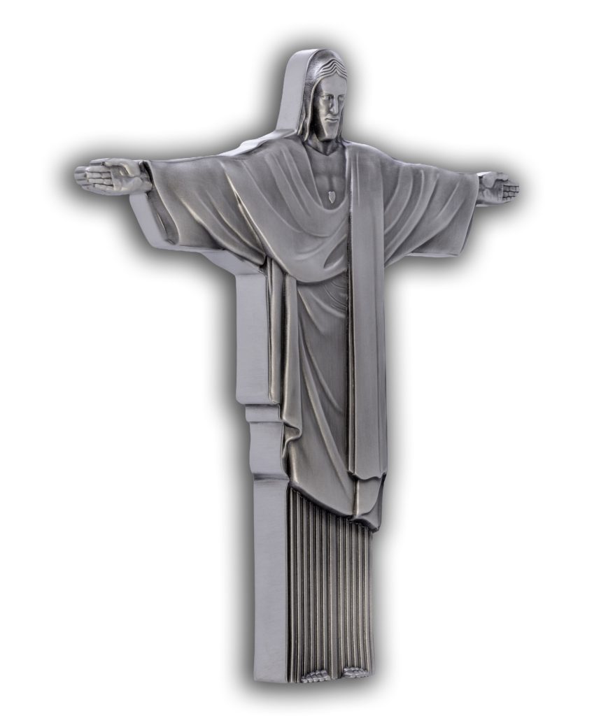 Christ the Redeemer 3D Antiqued 1 KILO Silver Coin Cameroon 2026 10000 Francs