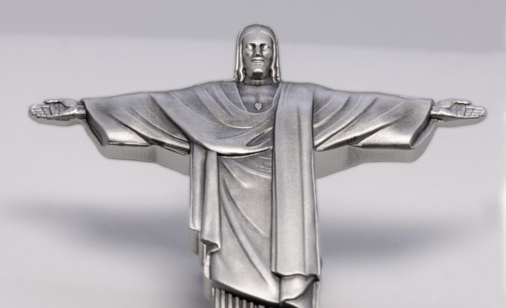 Christ the Redeemer 3D Antiqued 1 KILO Silver Coin Cameroon 2026 10000 Francs