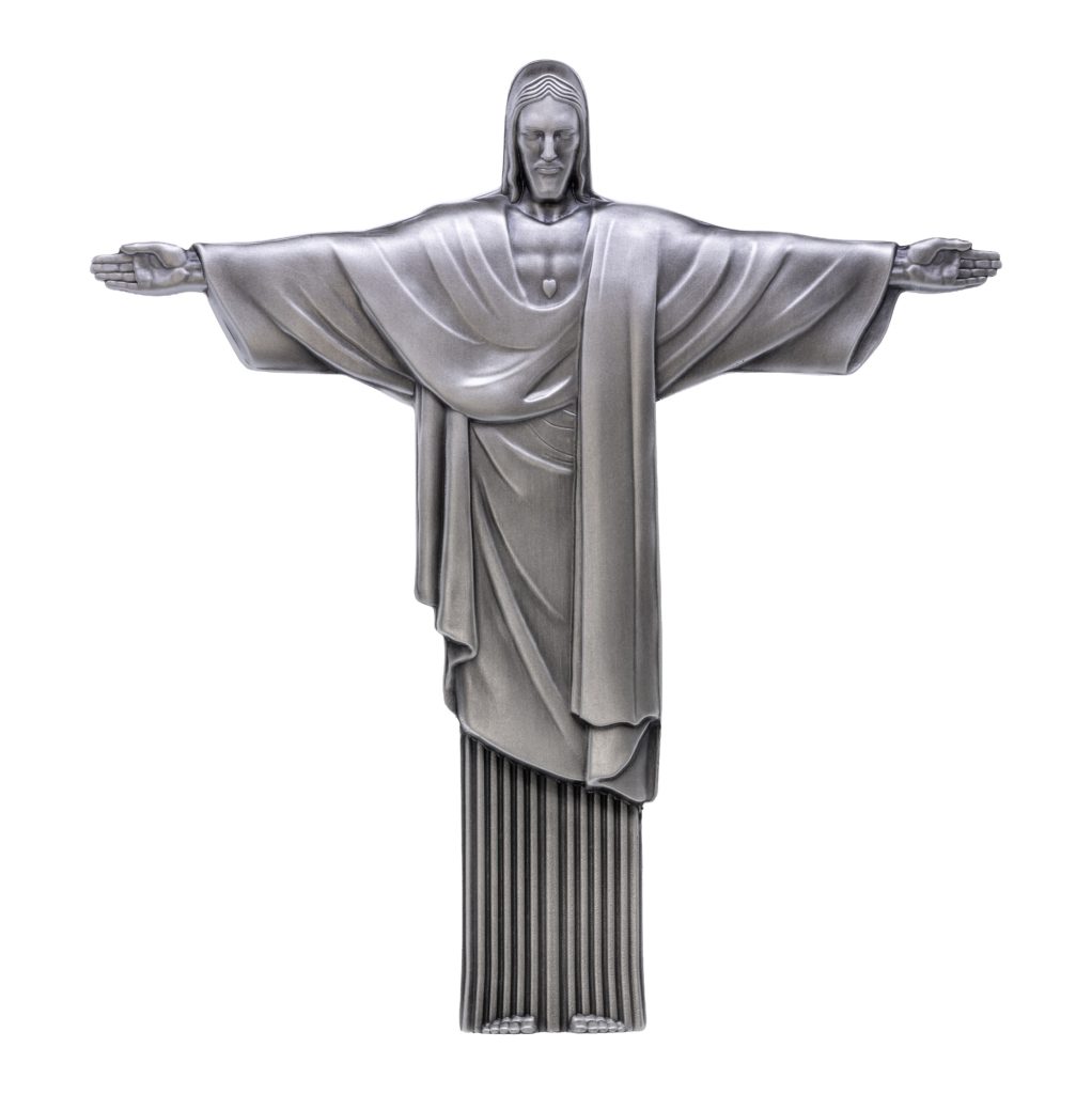 Christ the Redeemer 3D Antiqued 1 KILO Silver Coin Cameroon 2026 10000 Francs