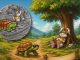 The Tortoise and the Hare - Slow and steady wins the race Antiqued 2oz Silver Coin Cameroon 2026 2000 Francs Fables & Proverbs series