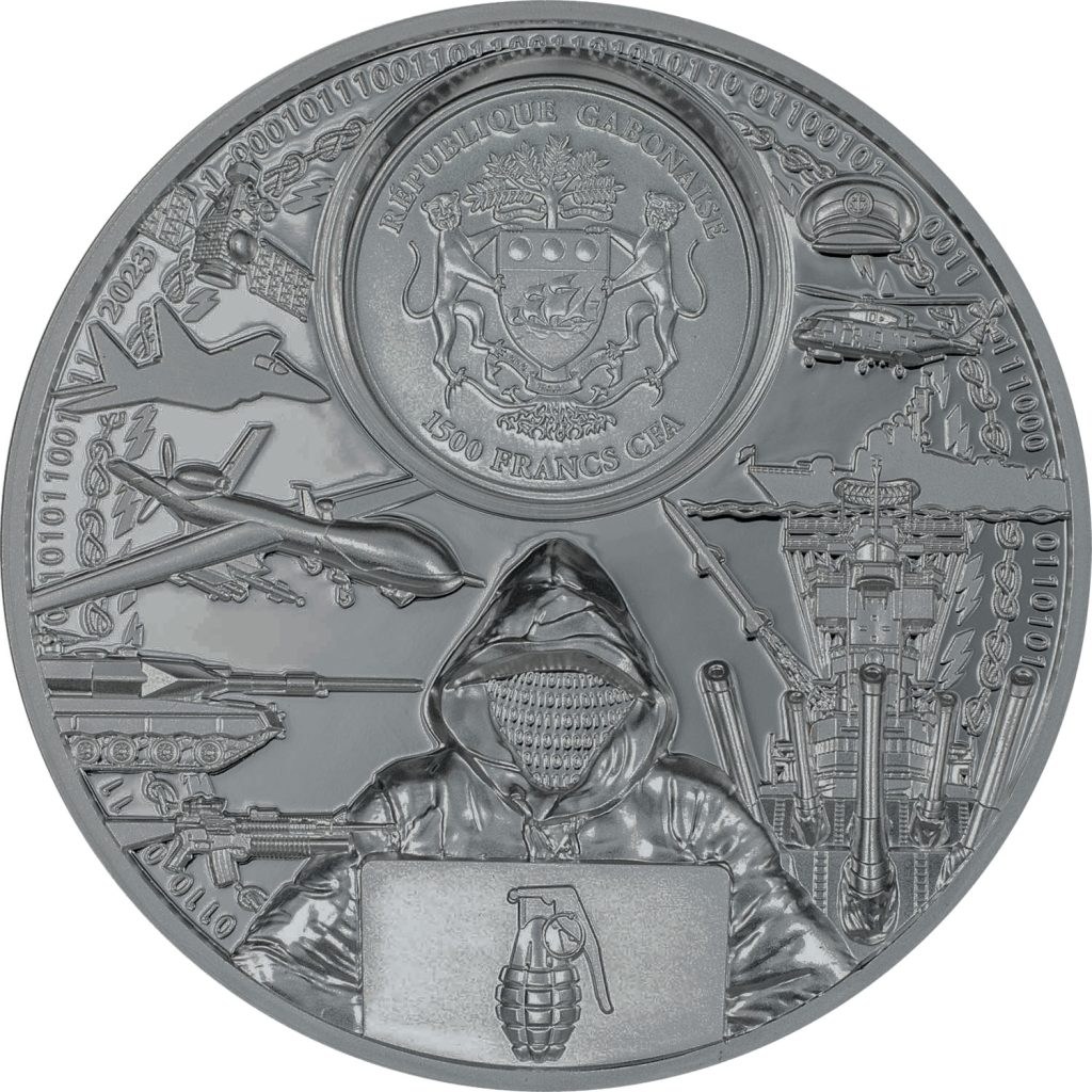 War Has No Real Winner Cook Islands 2023 2oz pure silver coin - Time Flies Series BLACK PROOF