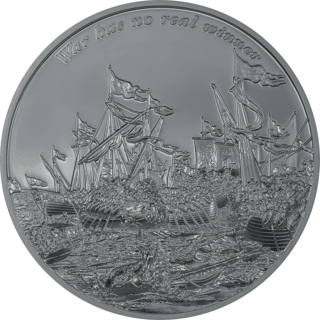 War Has No Real Winner Cook Islands 2023 2oz pure silver coin - Time Flies Series BLACK PROOF