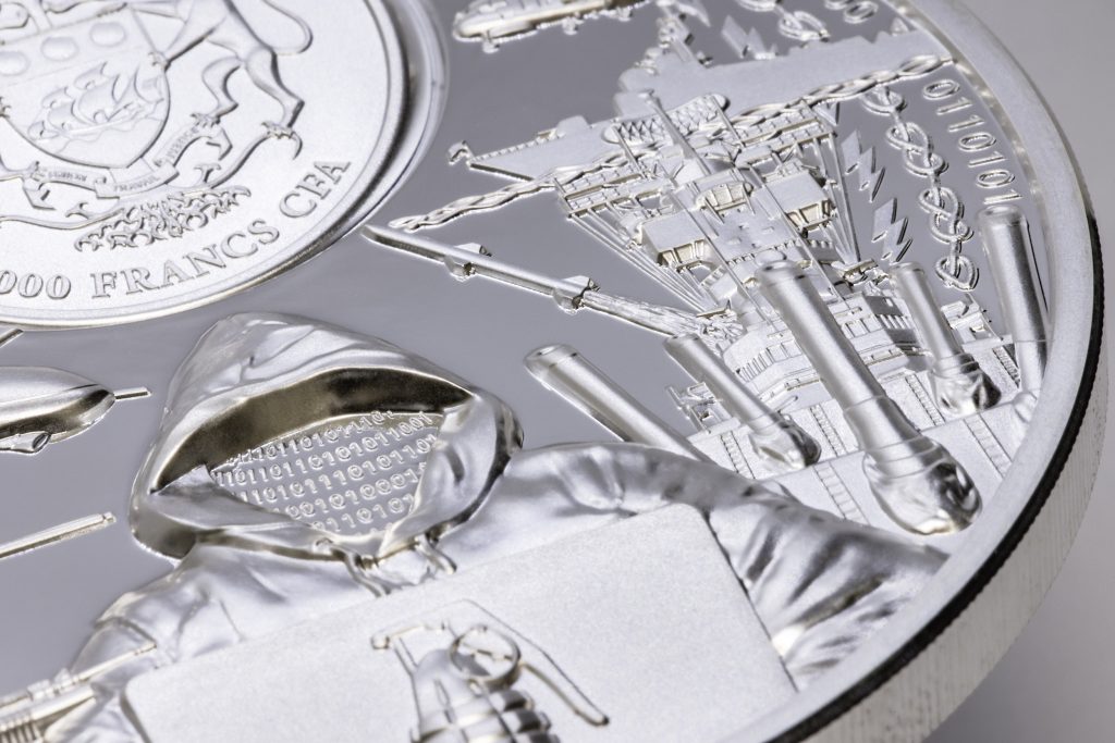 War Has No Real Winner Gabon 5oz pure silver coin 2025 - Time Flies Series