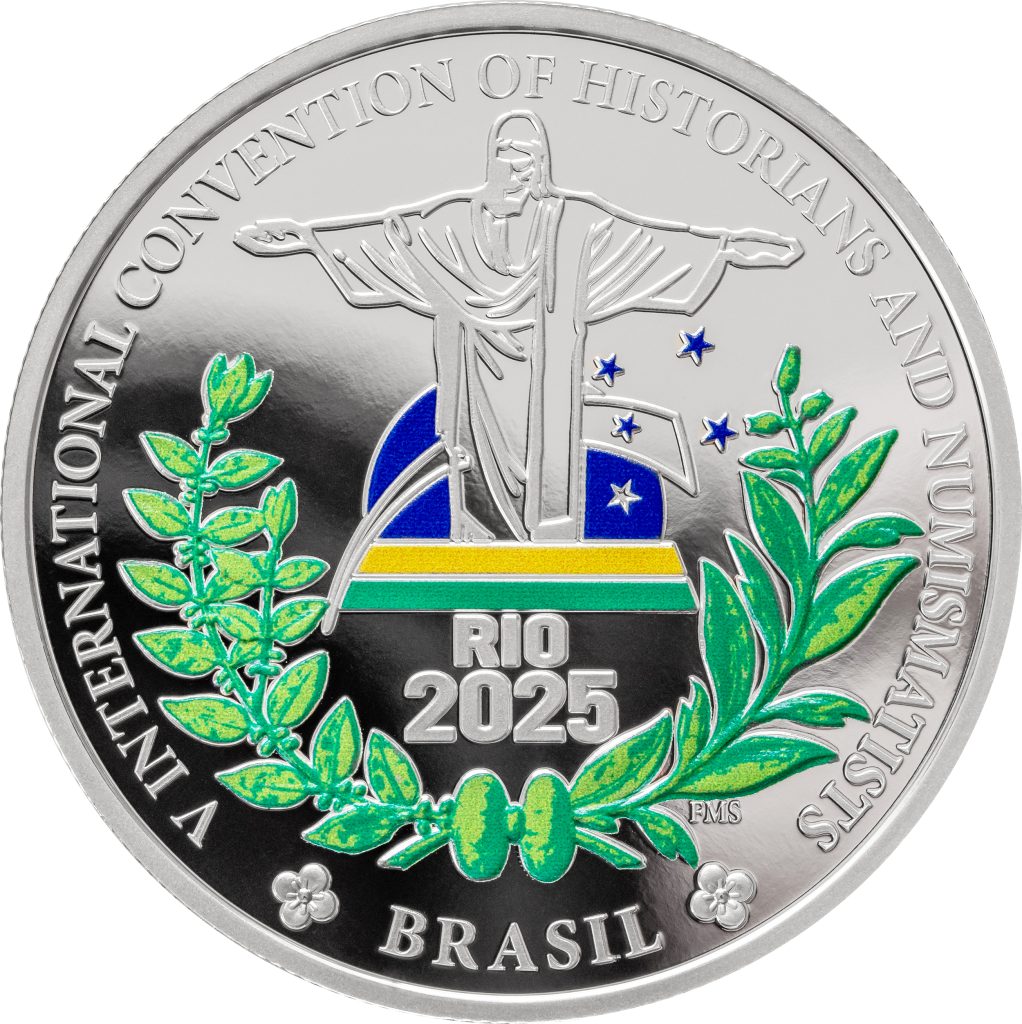 Rio2025 - V Convención Internacional de Historiadores y Numismáticos Ghana 1oz pure silver coin 2025