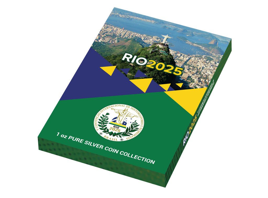 Rio2025 - V Convención Internacional de Historiadores y Numismáticos Ghana 1oz pure silver coin 2025