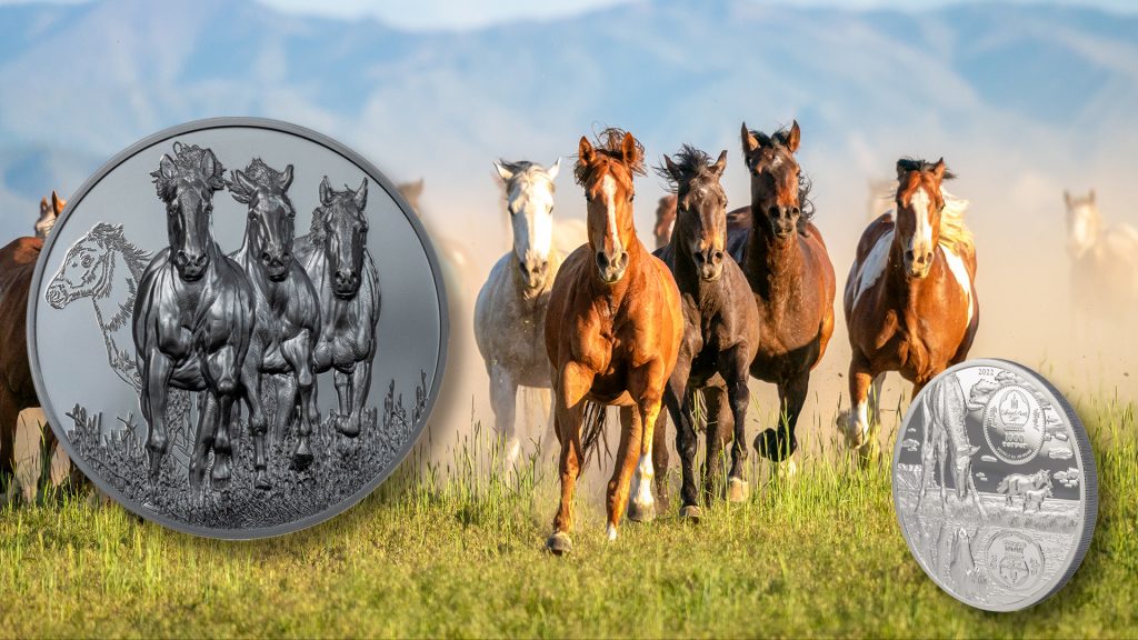 Mongolia 2022 1000 Togrog Stallion Growing Up Series Silver Coin