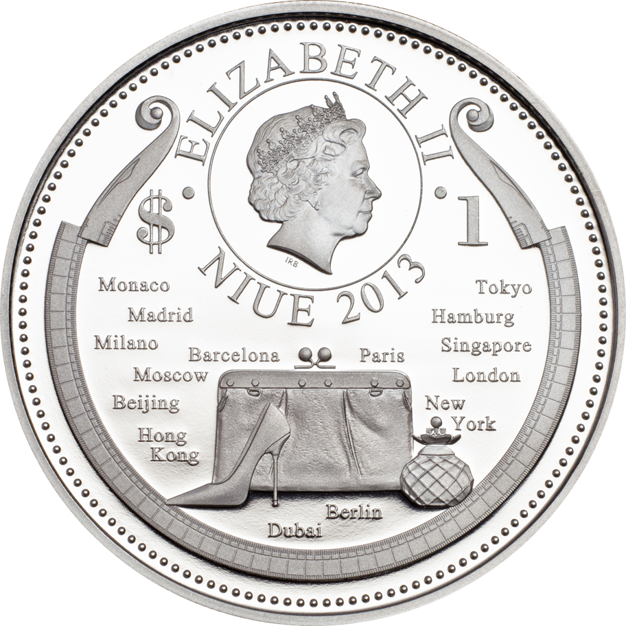 Niue 2013 1 Dollar Fashion Wedding Silver Coin