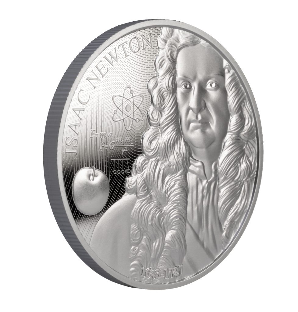 Isaac Newton Niue 1oz pure silver coin 2025 - Science Explained Series