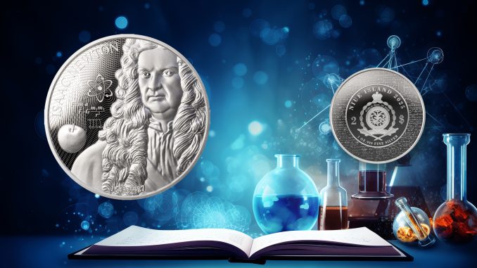 Isaac Newton Niue 1oz pure silver coin 2025 - Science Explained Series