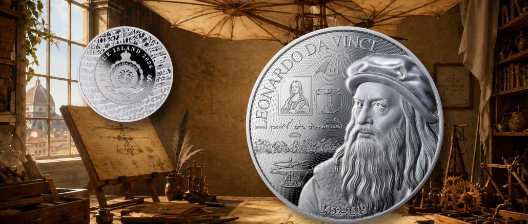 Leonardo Da Vinci - Behind the Masterpiece series Niue Island 2026 1oz pure silver coin